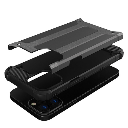 Hybrid Armor etui iPhone 14 Pro pancerny hybrydowy pokrowiec niebieskie