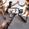 Baseus 3 osiowy Gimbal do telefonu smartfona ręczny stabilizator obrazu do filmów i zdjęć Live Vlog YouTube TikTok  szary (SUYT-0G)