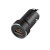 Forever ładowarka samochodowa PD QC CC-06 1x USB-C 1x USB 20W czarna + kabel USB-C - USB-C 60W