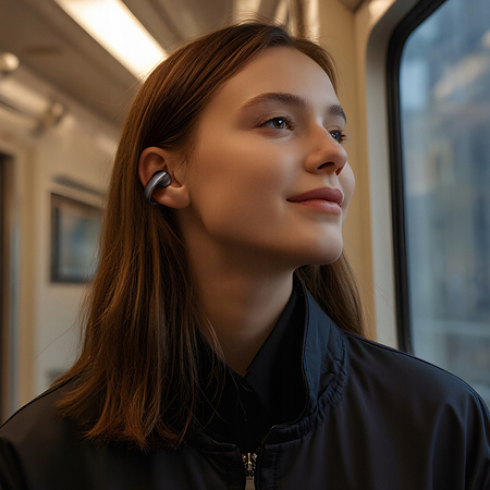 MCDODO SŁUCHAWKI BEZPRZEWODOWE DOUSZNE BLUETOOTH 5.4 Z MIKROFONEM ETUI CLIP