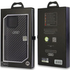 Etui Audi Carbon Fiber na iPhone 14 Pro - czarne AU-TPUPCIP14P-R8/D2-BK