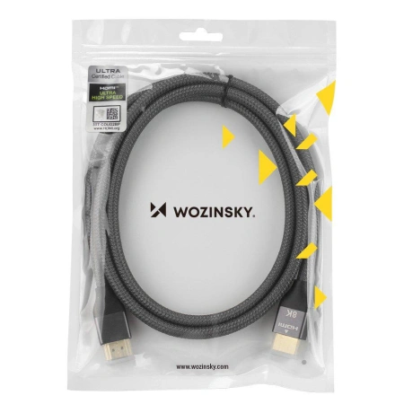 WOZINSKY KABEL HDMI 2.1 8K 60HZ 48GBPS DO TELEWIZORÓW 5M ZASTOSOWANIE 4K