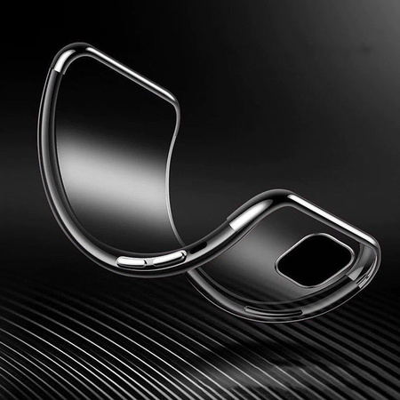 Clear Color case żelowy pokrowiec etui z metaliczną ramką Samsung Galaxy A33 5G niebieski