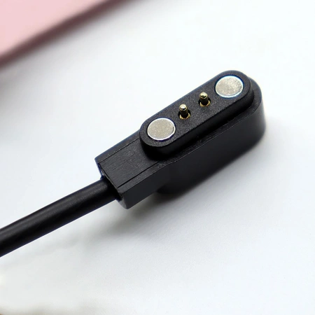 Ładowarka HUL-01 magnetyczna 2-pin 2,8 mm do smartwatchy 60 cm - czarna