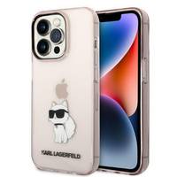 Karl Lagerfeld KLHCP14LHNCHTCP iPhone 14 Pro 6,1" różowy/pink hardcase Ikonik Choupette