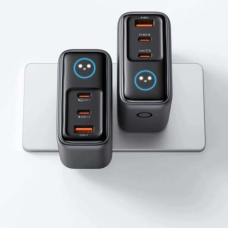 MCDODO SZYBKA ŁADOWARKA SIECIOWA ZASILACZ KOSTKA 3X USB-C USB-A GAN 100W