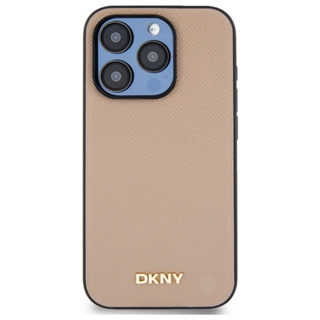 DKNY ETUI Z LOGO METALOWYM DO IPHONE 15 PRO MAX 6.7 DO MAGSAFE GRANY