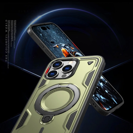 HURTEL ETUI HYBRID ARMOR TRENDY Z DO MAGSAFE DO IPHONE 16 PRO WYSOKA