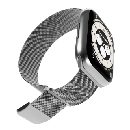 Pasek ze stali nierdzewnej Puro Milanese do Apple Watch 42 / 44 / 45 / 49 mm - srebrny