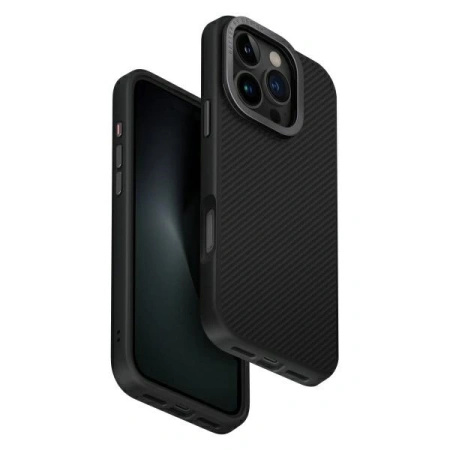 UNIQ etui Keva Max iPhone 16 Pro 6.3Magclick Charging czarny/black(carbon)