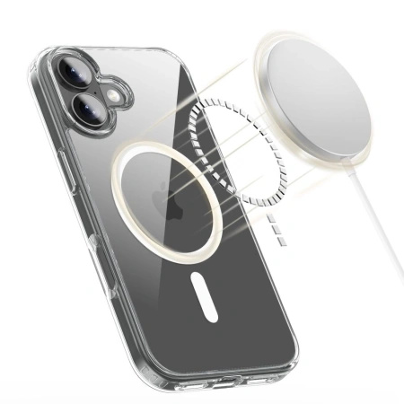 Etui Tech-Protect FlexAir Hybrid MagSafe na iPhone 17 - przezroczyste