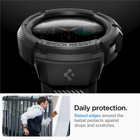 SPIGEN RUGGED ARMOR ”PRO” GALAXY WATCH 5 PRO (45 MM) BLACK