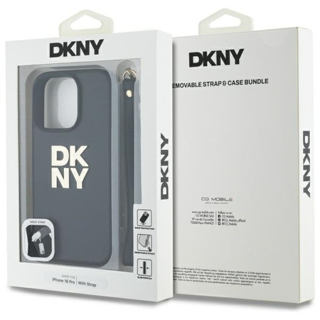 DKNY ETUI HARDCASE DO IPHONE 16 PRO MAX 6.9 Z RĘKAWKIEM W STYLU LOGO