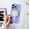 Magnetyczne etui z MagSafe Color Matte Case do iPhone 15 Pro Max - fioletowe