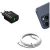USAMS ŁADOWARKA SIECIOWA CC317 T65 33W DO TELEFONÓW USB-C USB-A FAST
