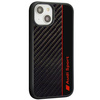Etui Audi Carbon Fiber Stripe na iPhone 14 - czarne AUS-TPUPCIP14-R8/D1-BK