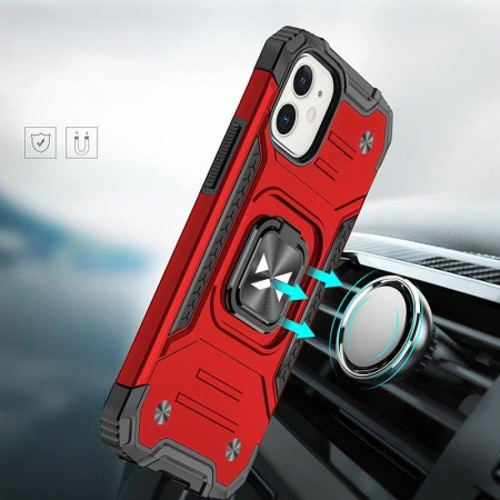 WOZINSKY RING ARMOR ETUI DO IPHONE 14 PLUS PANCERNY Z MAGNETYCZNYM UCHWYTEM