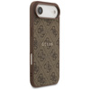 Etui Guess 4G Ring Classic Logo MagSafe do iPhone Air brązowy