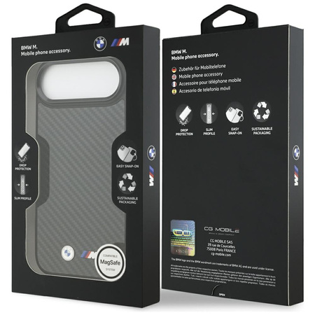 Etui BMW M Kevlar Matt MagSafe do iPhone Air czarny