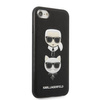 Karl Lagerfeld KLHCI8SAKICKCBK iPhone 7/8 / SE 2020 / SE 2022 czarny/black hardcase Saffiano Karl&Choupette Head