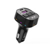 XO transmiter FM BCC17 Bluetooth MP3 ładowarka samochodowa 30W czarna + kabel USB-C - USB-C