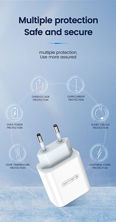 JELLICO ładowarka sieciowa AK180 PD 20W 1xUSB-C Biały