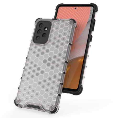 HURTEL HONEYCOMB PANCERNE POKROWIEC DO SAMSUNG GALAXY A72 4G Z ŻELOWĄ RAMKĄ