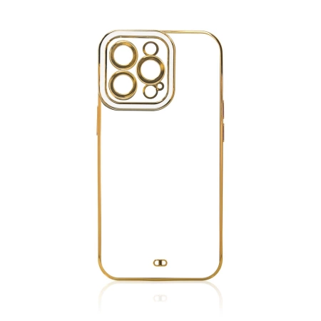 HURTEL ETUI CASE POKROWIEC DO SAMSUNG GALAXY A13 5G ŻELOWY ZŁOTA RAMKA