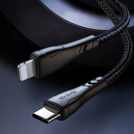 MCDODO SHORT USB-C LIGHTNING FAST CHARGING CABLE 36W FOR IPHONE 20 CM