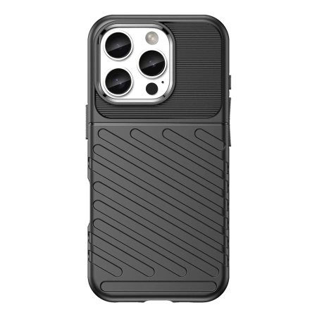 HURTEL ETUI THUNDER CASE DO IPHONE 16 PRO MAX Z OCHRONĄ WERSJA SILIKONOWA