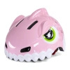 Kask rowerowy dziecięcy Wozinsky motyw dinozaur 52-56 cm - różowy