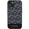 Etui Guess GCube Stripes MagSafe na iPhone 15 / 14 / 13 - czarne
