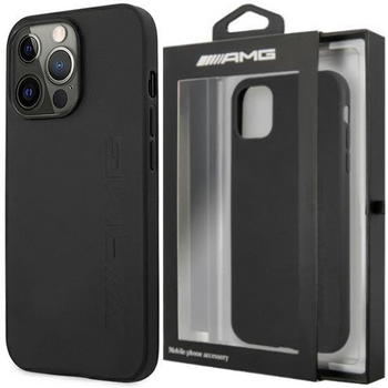 AMG AMHCP14XDOLBK iPhone 14 Pro Max 6,7" czarny/black hardcase Leather Hot Stamped