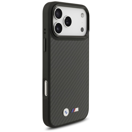 Etui BMW M Kevlar Matt MagSafe do iPhone 17 Pro Max czarny