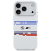 Etui BMW M Silicon Horizontal Line       MagSafe do iPhone 17 Pro biały