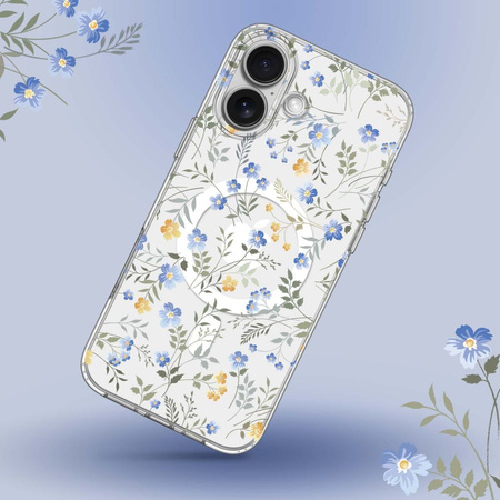 TECH-PROTECT MAGMOOD ETUI DO IPHONE 16 DO MAGSAFE SPRING FLOWERS OCHRONA