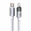 MCDODO KABEL USB-C SZYBKIE ŁADOWANIE DO IPHONE LIGHTNING 36W 1M LED BIAŁY