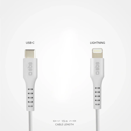 SBS KABEL TECABLELIGTC1W USB-C DO LIGHTNING DO APPLE Z CERTYFIKATEM MFI 1M