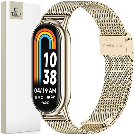 TECH-PROTECT PASEK MILANESEBAND DO XIAOMI SMART BAND 8 9 NFC PASKI Z METALU