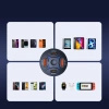 Ładowarka samochodowa Wozinsky WLS-04 60W 2xUSB-C 2xUSB-A - czarna