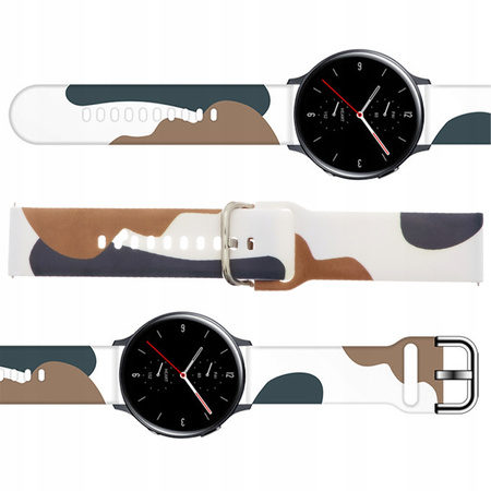 Strap Moro opaska do Samsung Galaxy Watch 46mm silikonowy pasek bransoletka do zegarka wzór 1