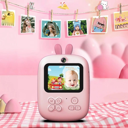 HURTEL MINI DRUKARKA DLA DZIECI Z FOTOKAMERĄ I KAMERĄ ZABAWKA FOTOGRAFICZNA