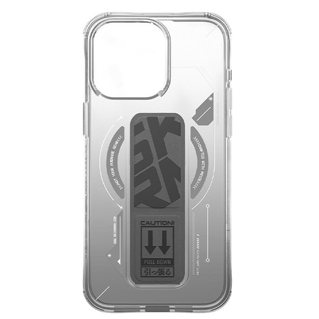 Skinarma etui Helio iPhone 16 Pro 6.3   Magnetic Charging + Grip Stand titanium