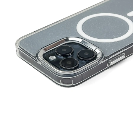HURTEL ETUI GLITTER CASE DO IPHONE 16 PRO DO MAGSAFE TELEFON Z BROKATOWĄ