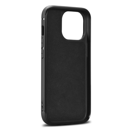 iCarer Leather Oil Wax etui pokryte naturalną skórą do iPhone 14 Pro Max (kompatybilne z MagSafe) brązowy (WMI14220720-BN)