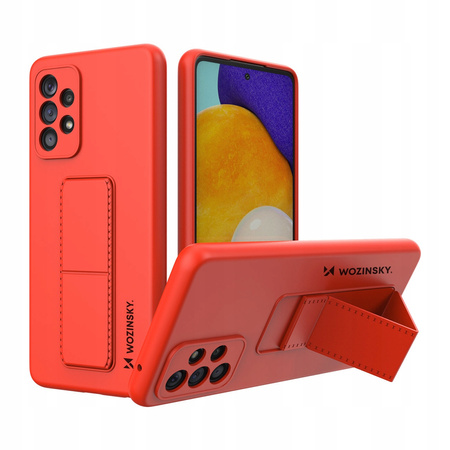WOZINSKY ETUI KICKSTAND CASE SILIKONOWE DO SAMSUNG GALAXY A73 Z PODSTAWKĄ