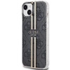 Etui Guess IML 4G Gold Stripe na iPhone 15 Plus / 14 Plus - czarne