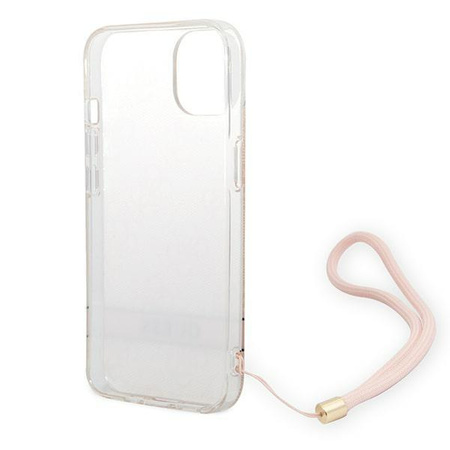 Guess GUOHCP14MH4STP iPhone 14 Plus 6,7" różowy/pink hardcase 4G Print Strap