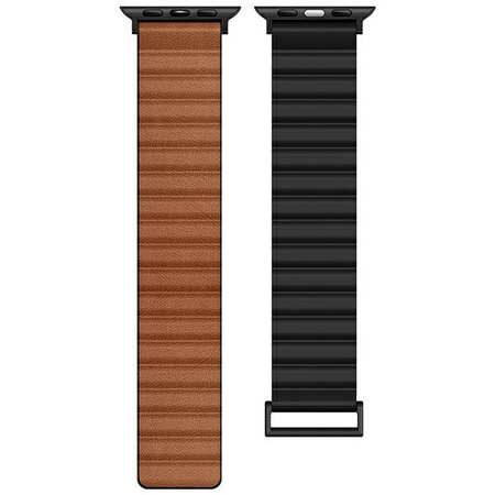 BELINE PASEK DO APPLE WATCH MAGNETIC PRO 38 40 41MM CZARNY BRĄZOWY SKÓRZANY