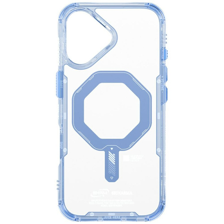 Etui Skinarma Saido do iPhone 17         Magnetic Charging niebieski